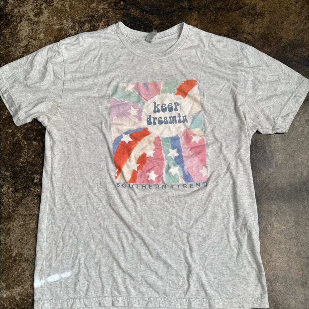 Next Level Apparel Gray 'Keep Dreamin'' Tee